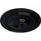 Ekena Millwork Classic Ceiling Medallion (For Canopies up to 5 1/2"), Hand-Painted Black Pearl, 21 7/8"OD x 2 3/8"P CM22CLBPS - alternate 3